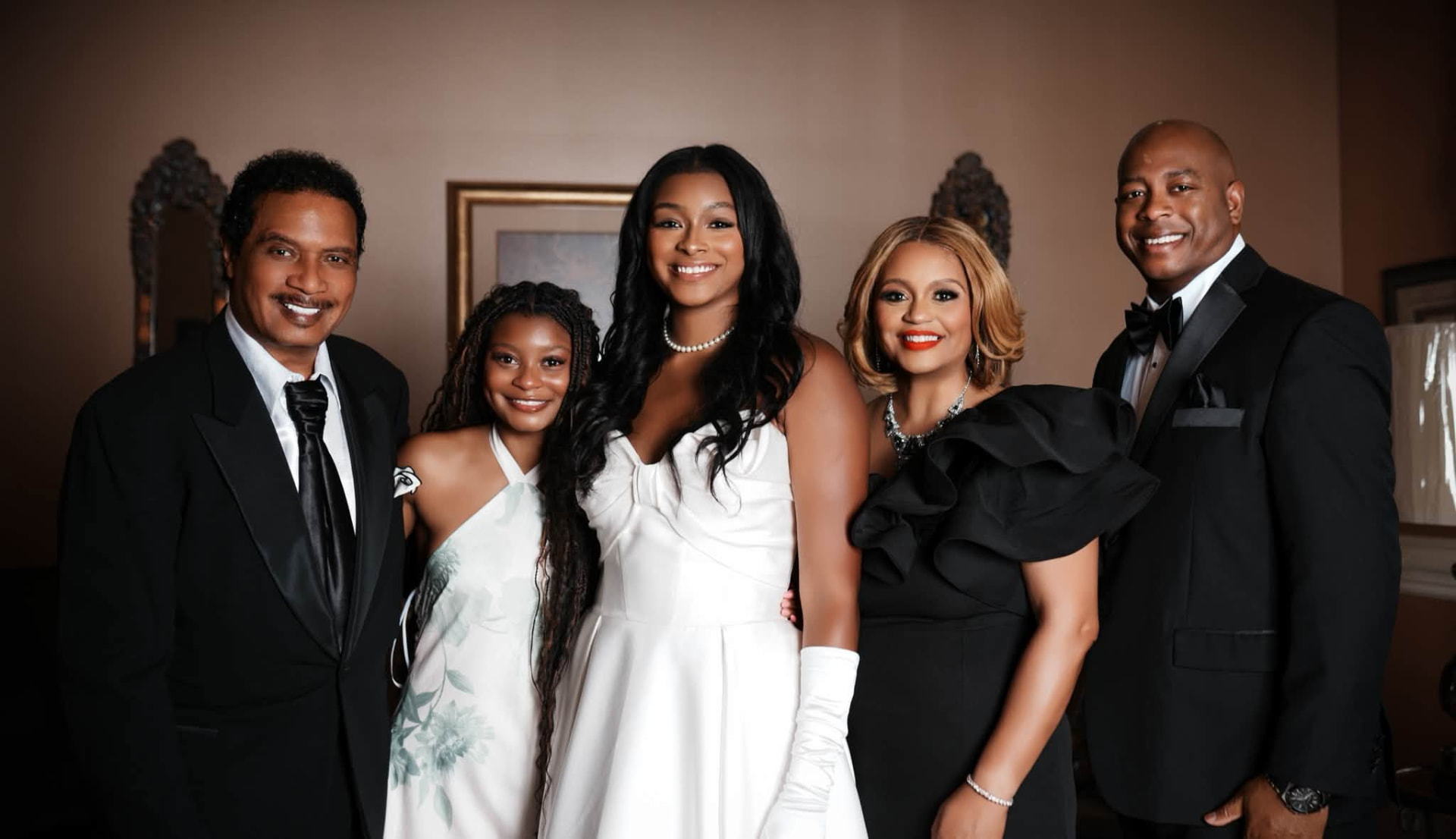 PNEUMA first family, from left: Dr. R.J. McCowan, Lacye & Reagyn Brown, Kilzma Brown, and Ivan Brown